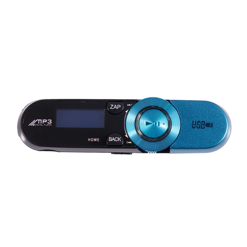 LCD Screen USB 16GB Flash support FM radio TF MP3 Music Player- blue