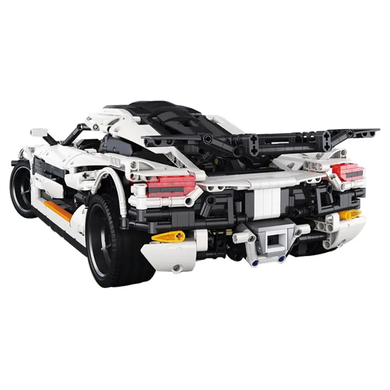 Модель 23002 Technic серии The One: 1, модель спортивного автомобиля, строительные блоки, совместимые 4789, Классические игрушки для детей, MOC