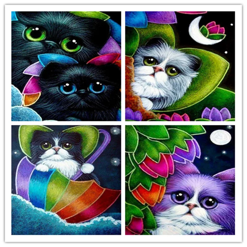 

DIY NEW Diamond Painting Animal Cat Full Diamond embroidery Cross stitch Picture Of Home Decoration Children's holiday gift
