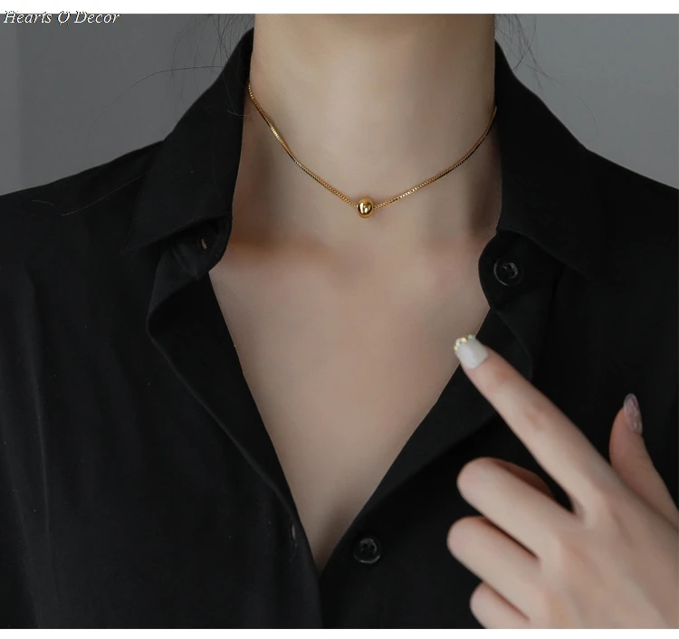 Женское Ожерелье чокер из титанового сплава дизайнерское ювелирное изделие
