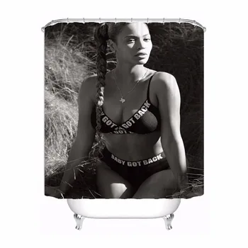 

Custom Beyonce Fabric Shower Bath Curtain Mildewproof Waterproof Polyester Various Sizes#0421-21-03