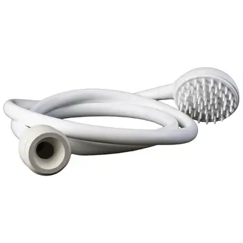 

Shampoo/Massaging Rubber Spray Head and Hose Attachment, Slips On To Faucet Spouts, Universal Fits Most
