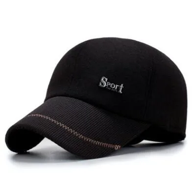 Style 2 SHALUOTAOTAO мужская Кепка Snapback зимние тепловые меховые ухогрейки хлопковая бейсболка s регулируемый размер Модная спортивная шапка для отдыха - Цвет: Style 2