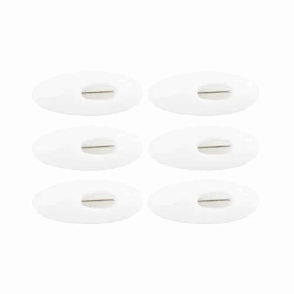 White 6 шт. модные пластиковые защитные булавки для шарфов, защитные булавки для шарфов, булавки для детских подгузников - Цвет: White