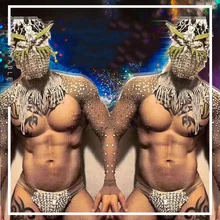 Для мужчин DJ танцор костюм шоу ночной клуб Стразы Ds Pold Танцевальная вечеринка бар сценическая одежда певцы для мужчин s фестиваль наряд DN4566