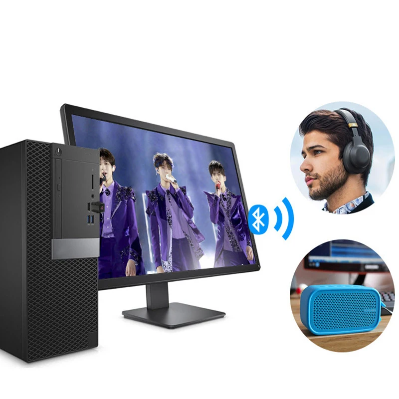Мини Bluetooth адаптер 5,0 беспроводной передатчик и приемник 3,5 мм AUX разъем для ТВ ПК автомобильный комплект