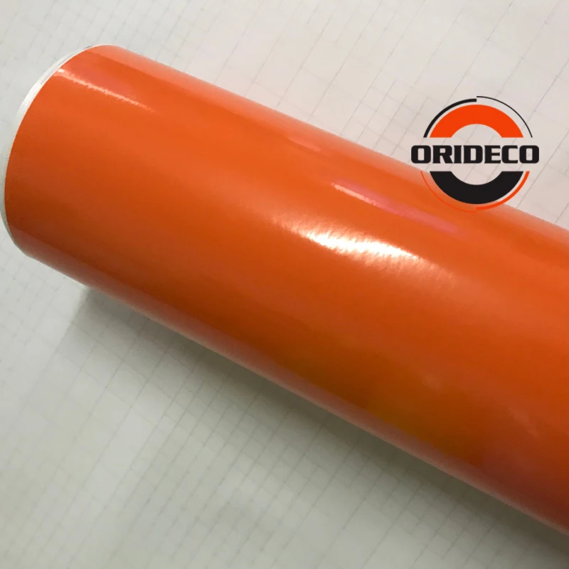 orange glossy vinyl wraps