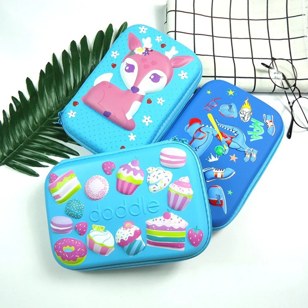 Единорог кавайный пенал Kalem Kutusu EVA Trousse solaire Stylo Творческие Школьные принадлежности Estojo Escolar пенал