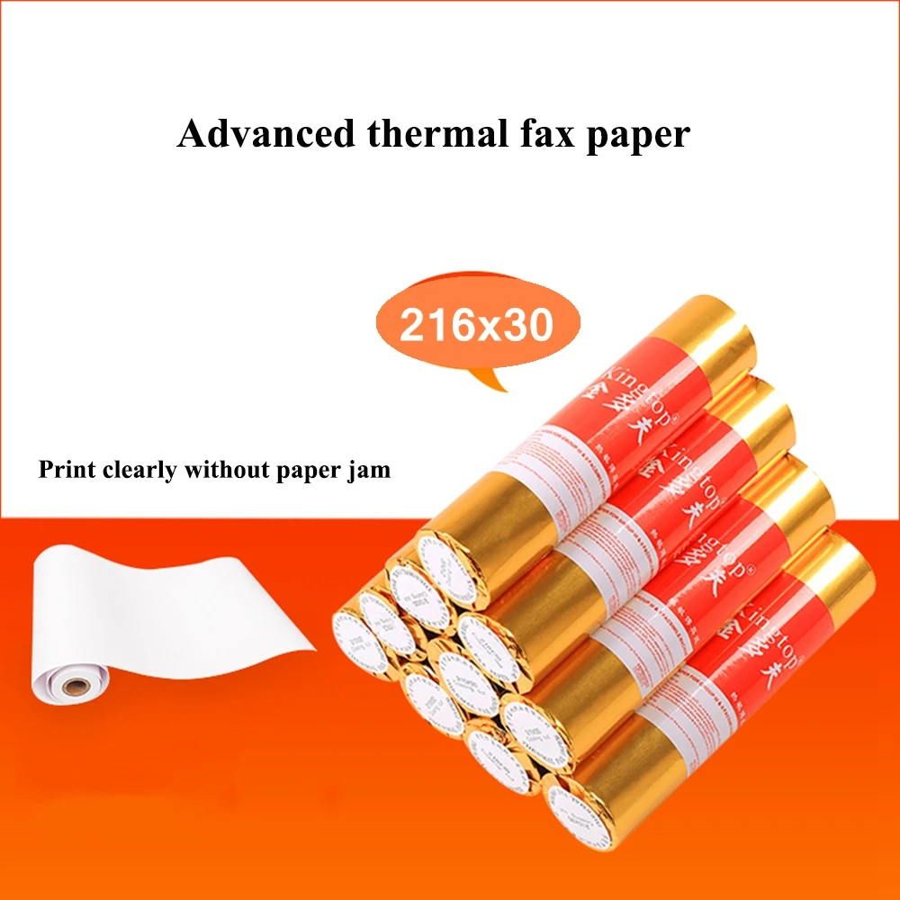 1 Roll Thermal Fax Paper A4 216mm X 16 Meter Thermal Fax Machine Paper 55g Coated