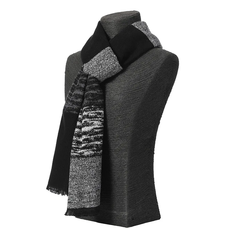 New Winter Warm Scarves Men Scarf Neckercheif Business Plaid Strip Scarves Men Soft Cashmere Wraps Male Sjaal Foulard Casual mens scarf for summer