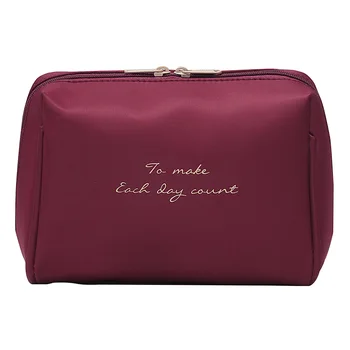 

Women Waterproof Zipper Travel Cosmetic Bag Make Up Multifunction Fashion Large Capacity Nylon Cases Letter Print Organizer