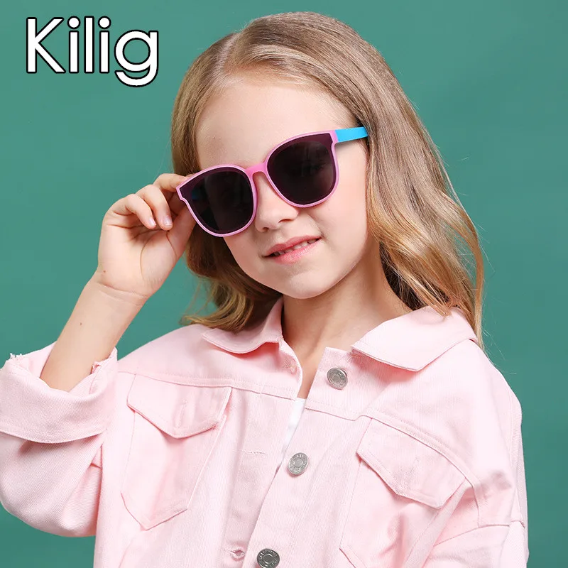 Новые поляризованные детские солнцезащитные очки kкомфортные для мальчиков и