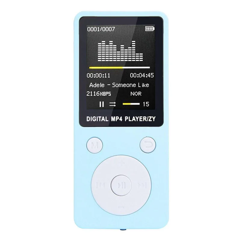 Портативный MP4 без потерь Звук Музыкальный плеер FM рекордер Walkman плеер мини Поддержка музыки, радио, записи, 3 TF карты не включены