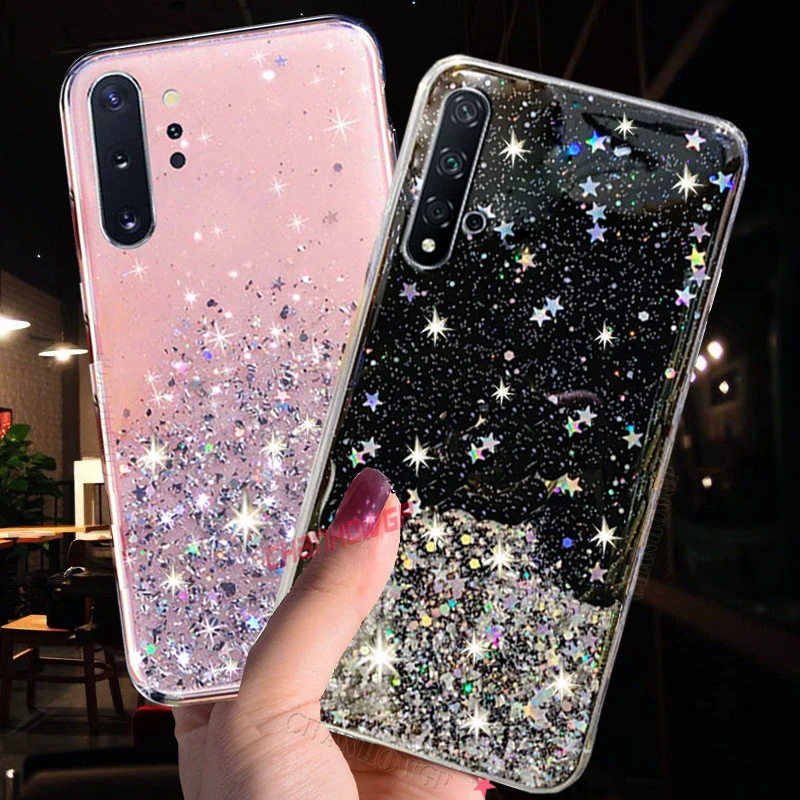 Мягкий Прозрачный блестящий чехол для Huawei Honor 30 20 10i 10 Lite 9A 9C 9S 8A 8S 8X 20S Y7P Y6P Y5P Y7 Y6 Y5 2019