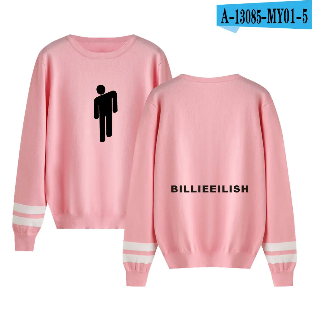 Billie Eilish, вязаные свитера для мужчин и женщин, теплые свитера, уличная мода, с круглым вырезом, парные свитера, индивидуальные Повседневные свитера - Цвет: As picture