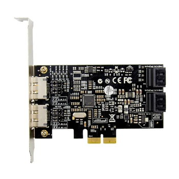 

88SE9230 PCIe SATA3.0 RAID Array Card 2-ESATA + 4-SATA RAID Expansion Card for PC Laptop