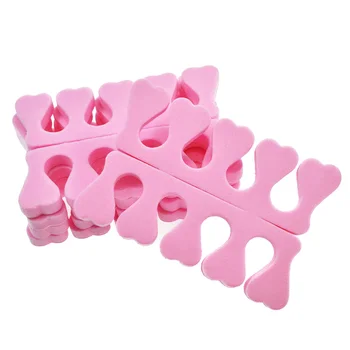 

100Pcs/Set Toe Separators Soft Sponge Toe Spacers Finger Separators for Nail Polish Pedicure Tools Toe Separators