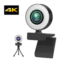 Foco automático completo da câmera da web de hd 4k 2k com microfone para o computador portátil 1080p webcam para a conferência de estudo on line youtube