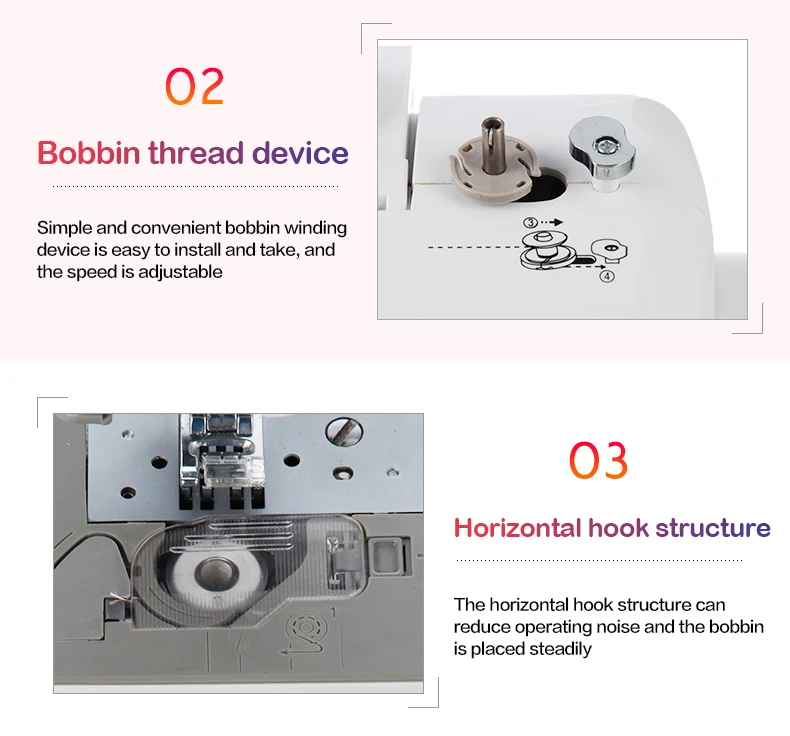 Household Sewing Machine Multi-function Sewing Embroidery Mechanical Small Computer Embroidery Machine 220V 45W 1PC
