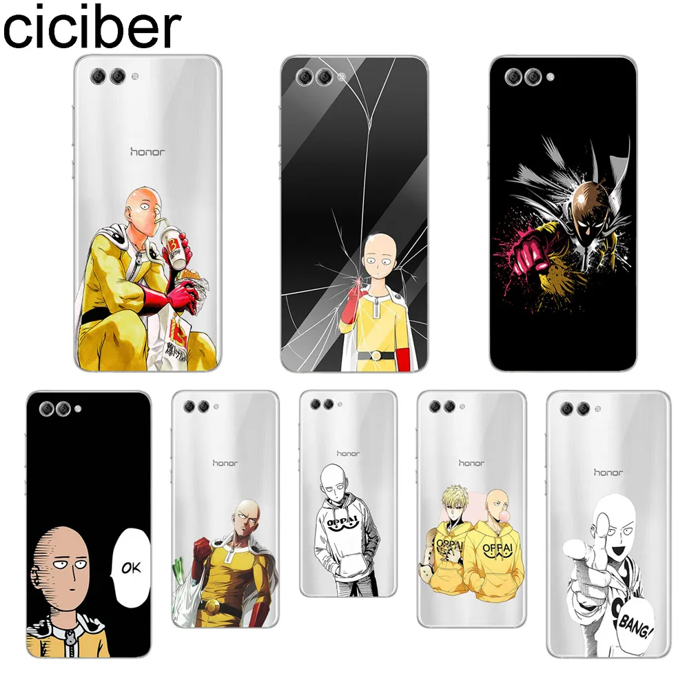 

ciciber One-Punch Man Phone Case for Huawei Honor 10 7A 8X 8C 6X 9 Lite Pro Lite Play V10 Soft TPU Clear Back Cover Coque Capa