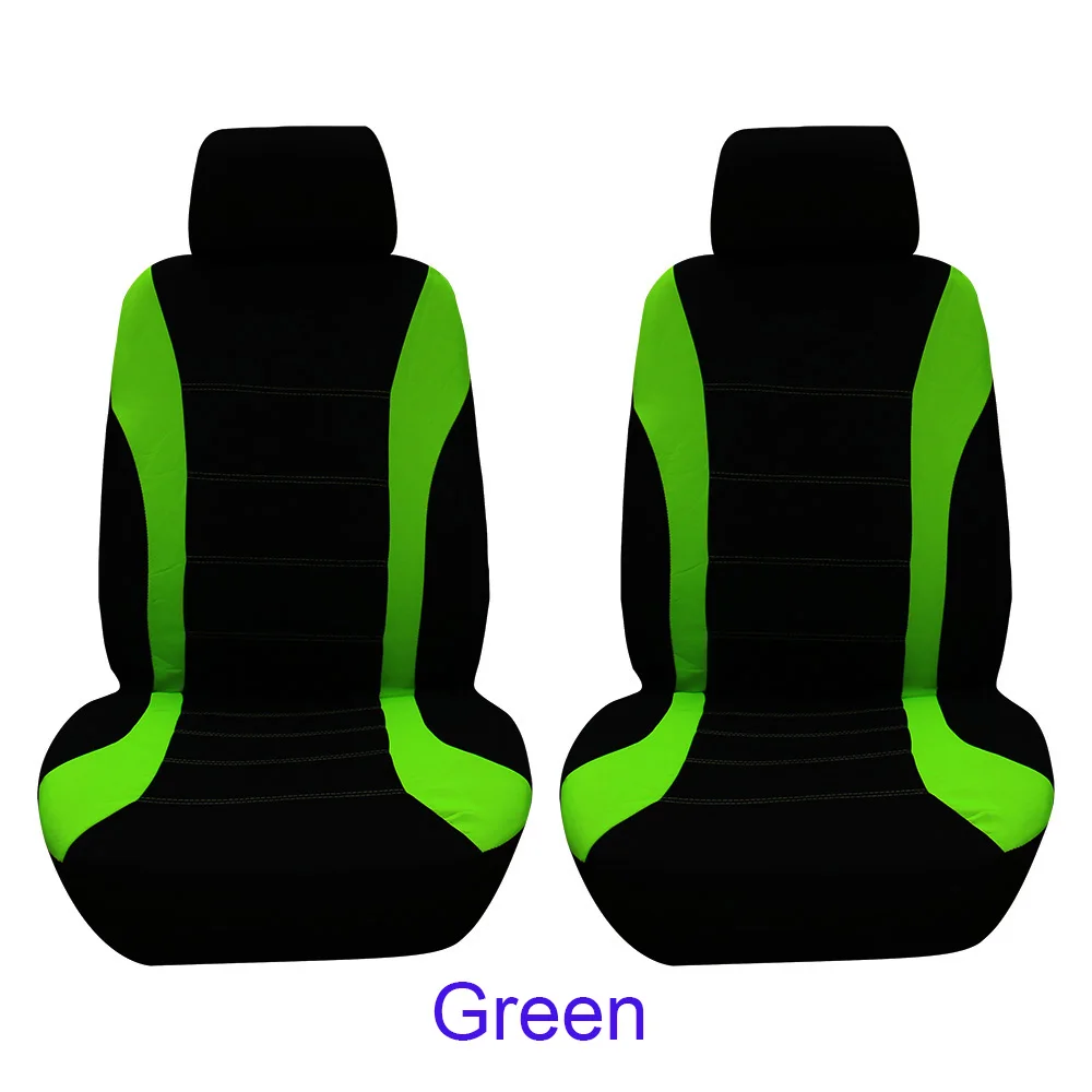 4pcs set Green 4 шт./9 шт. Универсальный комплект чехлов для автомобильных сидений из полиэфирной ткани чехол для сидений автомобиля Защита для сидений автомобиля аксессуары для интерьера - Название цвета: 4pcs set Green