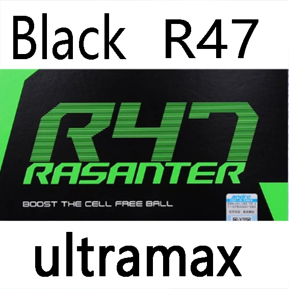 Black R47 Andro настольный теннис резиновый Rasant V42 Прыщи В пинг понг с губкой Tenis De Mesa - Цвет: Black R47