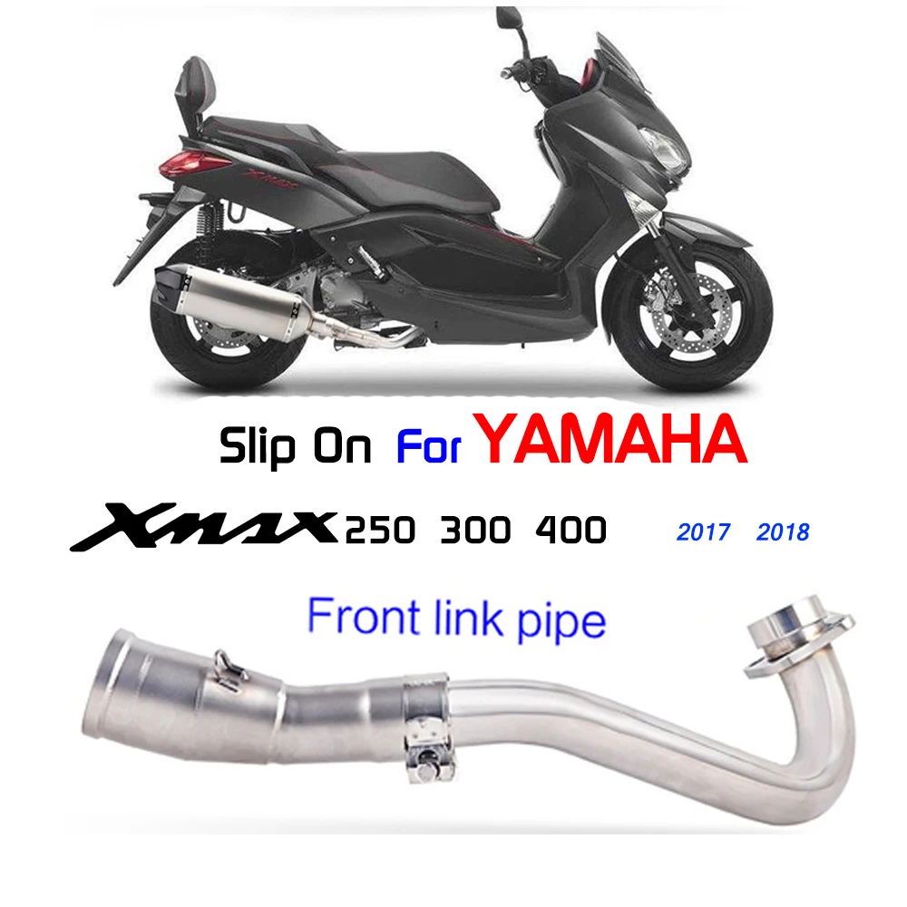 Installazione Slip-On Per Yamaha X Max 300 Xmax250 Xmax 300 Tubo Di Collegamento Centrale Adatto A Tutte Le Marmitta Di Scarico 51Mm Acciaio Inossidab