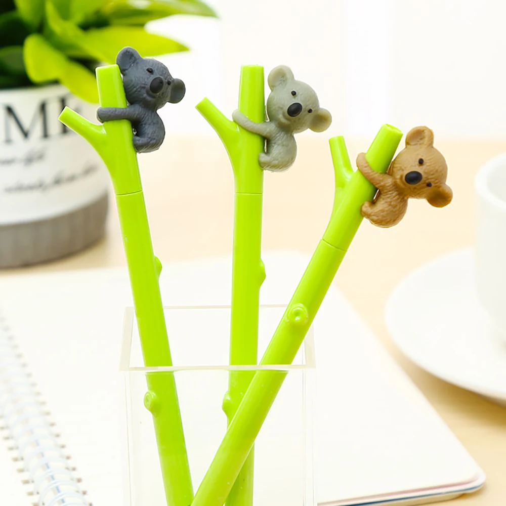 Классная Милая каваи коала Ручка гелевая с медведем синие чернила Канцтовары Kawai