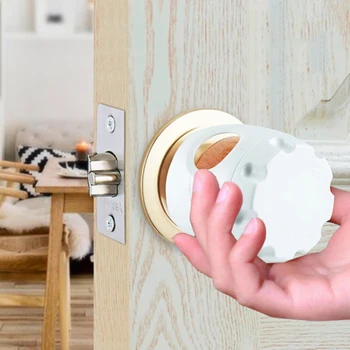 

4Pcs Lockable Design Multi-Function Baby Safety Door Knob Cover Door Handle Cover Children's Safety Lock Door Lock Protection