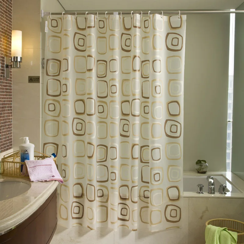 Haizhidian Waterproof Mould Proof Thick PEVA Printed Shower Curtain Bathroom Partition Insulated Curtain Door Curtain Currently