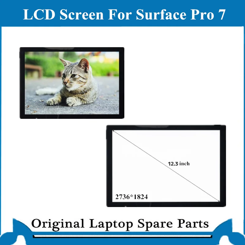 Оригинальная панель ЖК дисплея для Miscrosoft Surface Pro 7 LCD + дигитайзер в сборе 12 3 дюймов 2736*1824|ЖК-экраны и панели