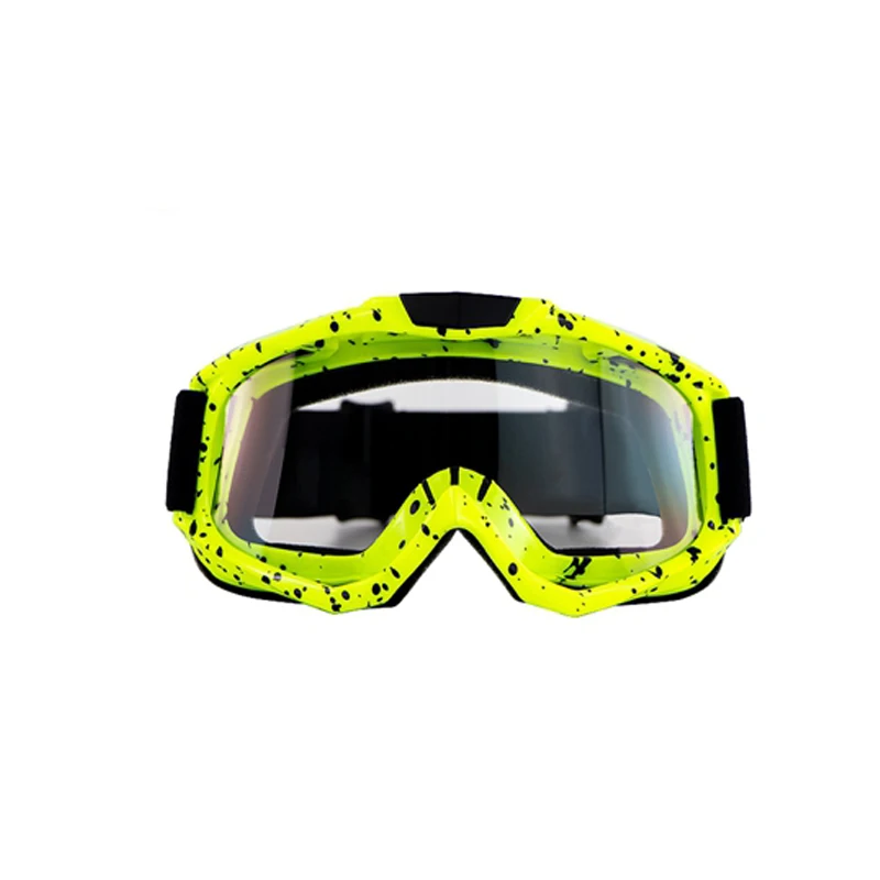 Защитные очки для езды на мотоцикле, ветрозащитный шлем, солнцезащитные очки для мотокросса, лыжная маска для лица, гоночный шлем, очки - Цвет: M91-02-YBW