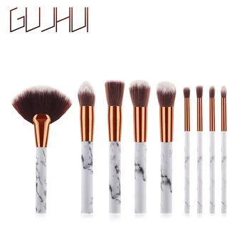 

Class 9pcs Marble Unicorn Makeup Brushes Set Blush Foundation Blending Brush Makeup Tool Kit maquillaje