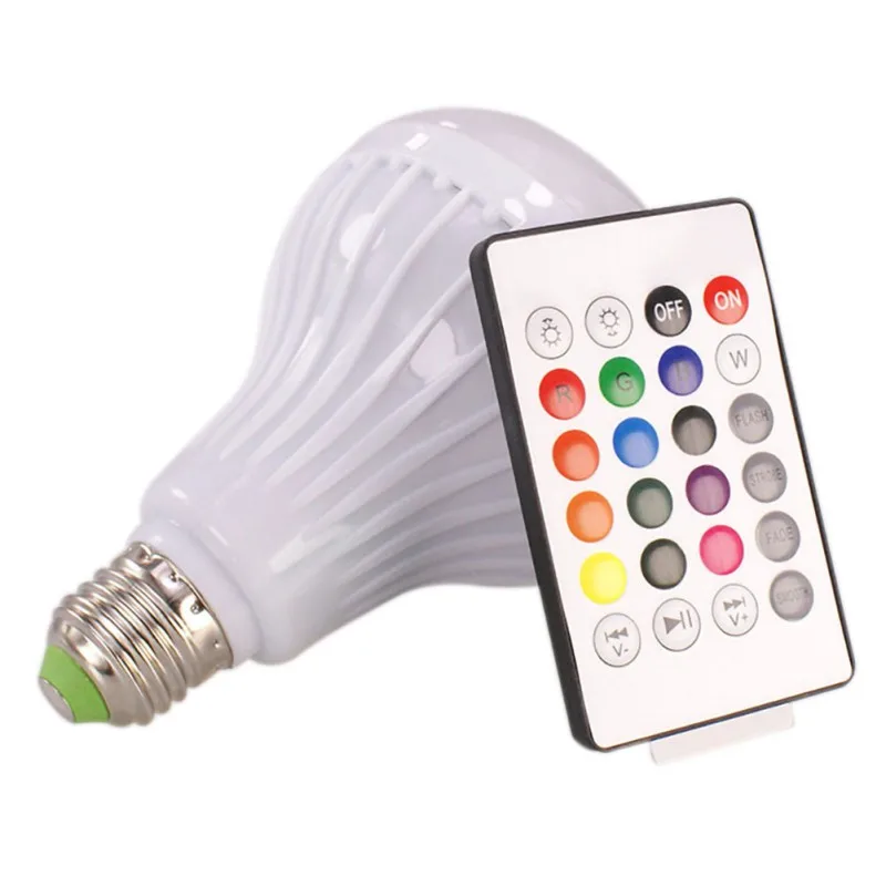Светодиодное музыкальное освещение лампы, E27 RGB лампы для Bluetooth сабвуфер динамик для гостиной/барной стойки