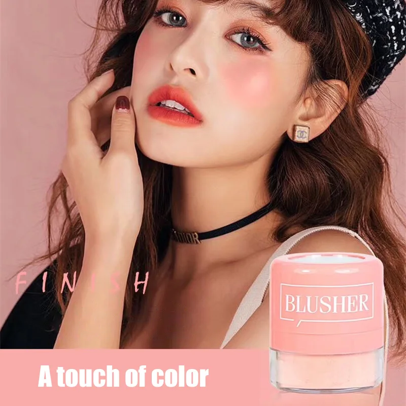 Mushroom Head Air Cushion Blusher Fine Powder A Touch Of Ruddy Three-dimensional Beauty Makeup Hot Sale