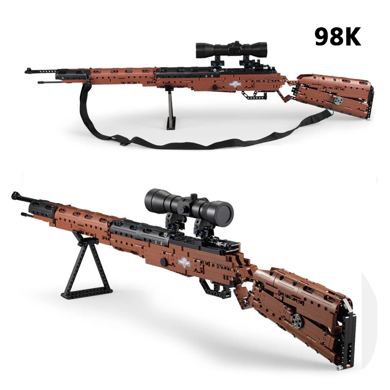 

Playerunknown's Battlegrounds Compatible Legoingly technic Guns PUBG 98K musket model Building Blocks arms army Weapon kits toys