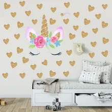 Алиэкспресс Лидер продаж Креативный стиль Единорог наклейки на стену ПВХ наклейки на стену