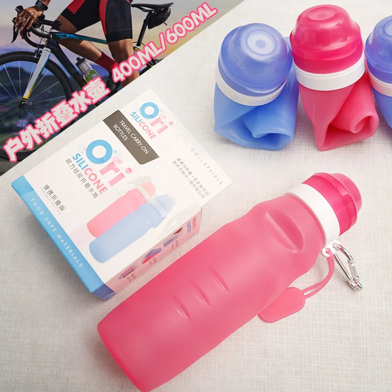 

Silica Gel Product Water Bottle Folding Water Bottle Silica Gel Color Changing Cup Folding Cup Travel Folding Kettle