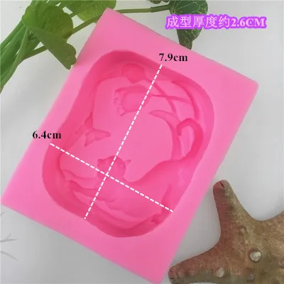 1 шт. кошка цветок Бабочка силиконовые формы форма для самостоятельного изготовления торта помадка шоколадная Форма торт выпечки конфеты глина плесень
