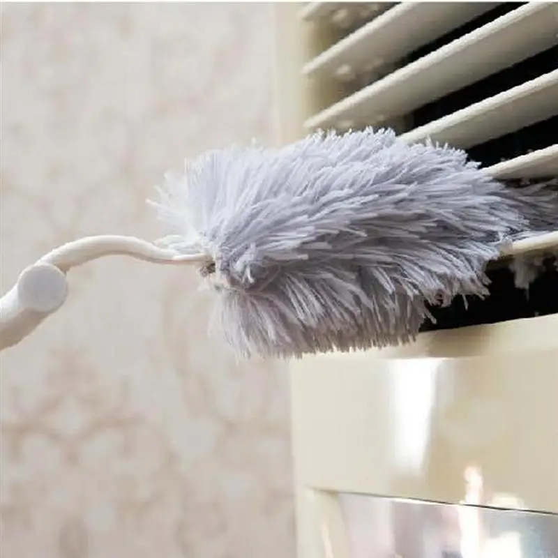 Flexible Dust Cleaner Adjustable Stretch Extend Duster Brush Static Anti Dusting Brush Home Air-condition Cleaning Tool