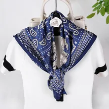 

Summer Wrap Hair Silk Scarf Women Square Hijab Satin Bandana Head Scarfs Shawl Square Bag Scarves Neckerchief Foulard Femme