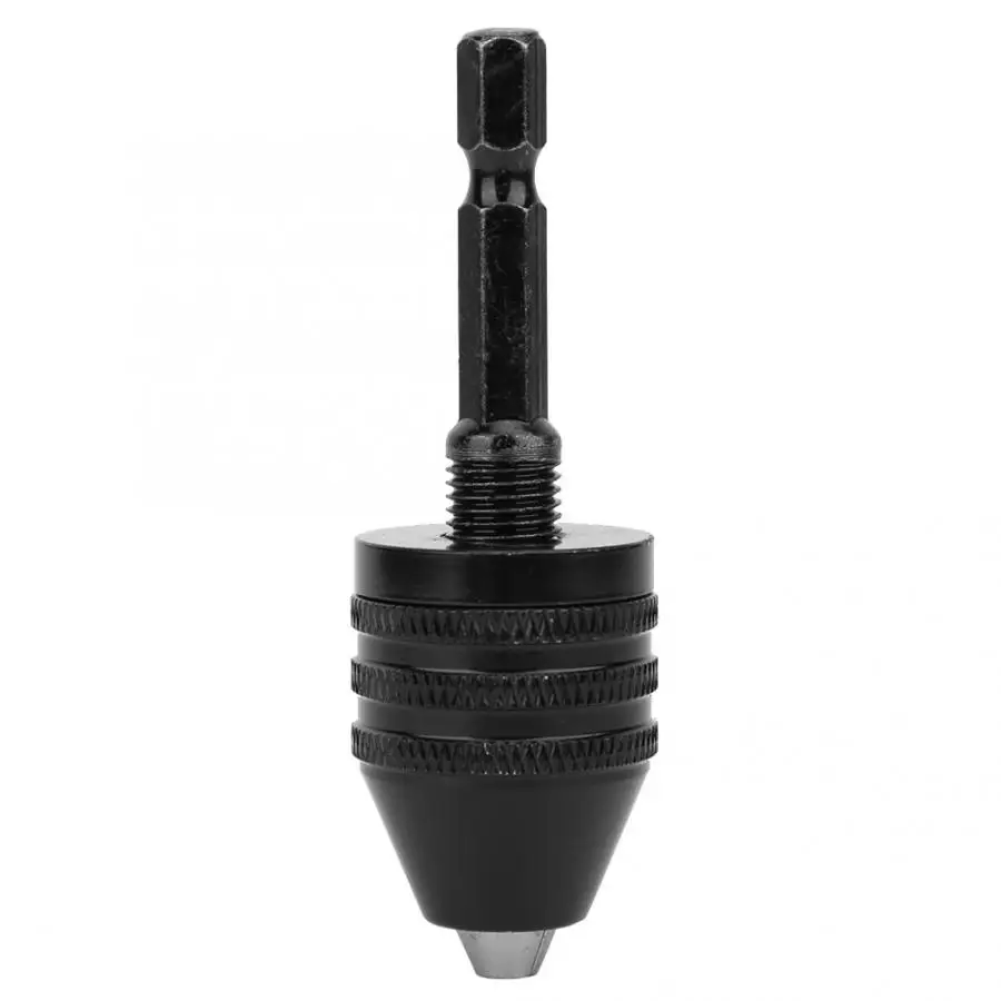 Дрель хомутик сверлильный патрон адаптер Черный 0 5 ~ 8 мм приспособление Размеры