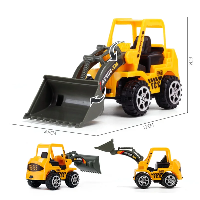 6 Pcs/Set Vehicle Truck Car Model Plastic Diecast Construction Bulldozer Engineering Model Toy Cars for Kids Children Boys Gift 6 Pcs/Set Vehicle Truck Car Model Plastic Diecast Construction Bulldozer Engineering Model Toy Cars for Kids Children Boys Gift