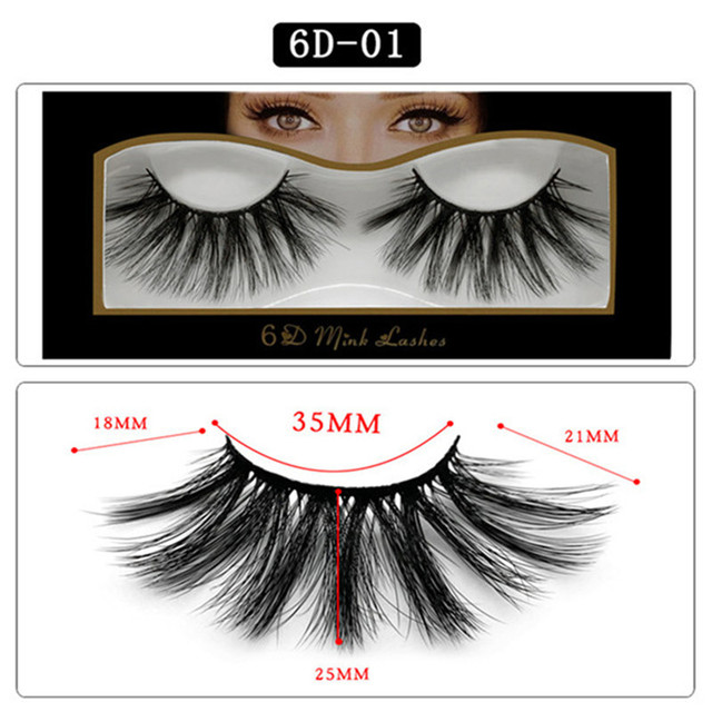 25mm Eyelashes 3D Mink Hair Handmade Natural Natural Long Eyelashes Mink Hair Bundle Eyelash Makeup Eyelash Extension
