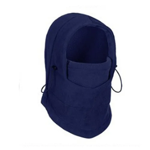Men Winter Fleece Balaclava Face Shield Mask Motorcycle Women Adjustable Hood Neck Warmer Biker Moto Motorbike Motocrossing Ski - Цвет: Blue
