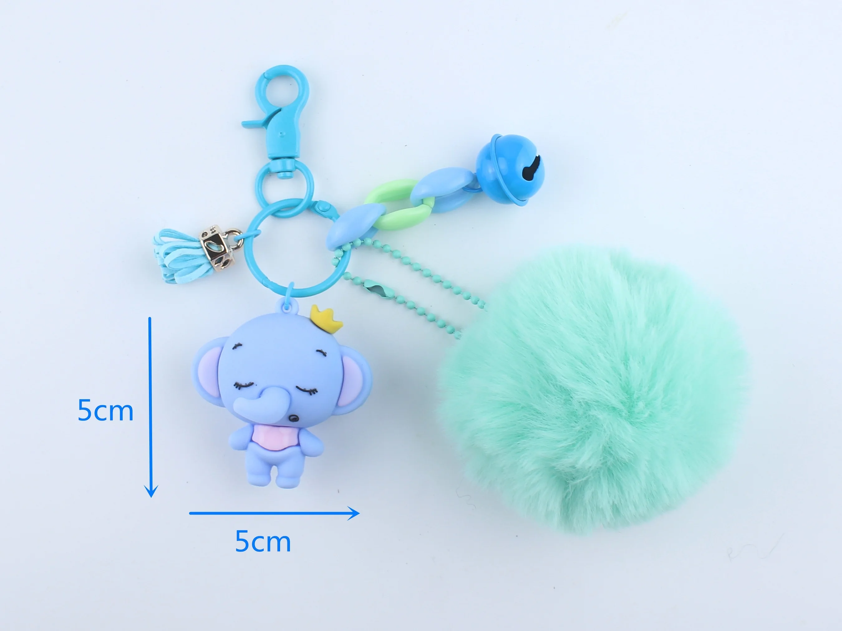 Плюшевая подвеска, мягкие игрушки, многоцветная, Kawaii, смола, слон, волосы, мяч, пара, брелок, подвеска для машины, сумка, ключ, украшения, игрушки для девочек