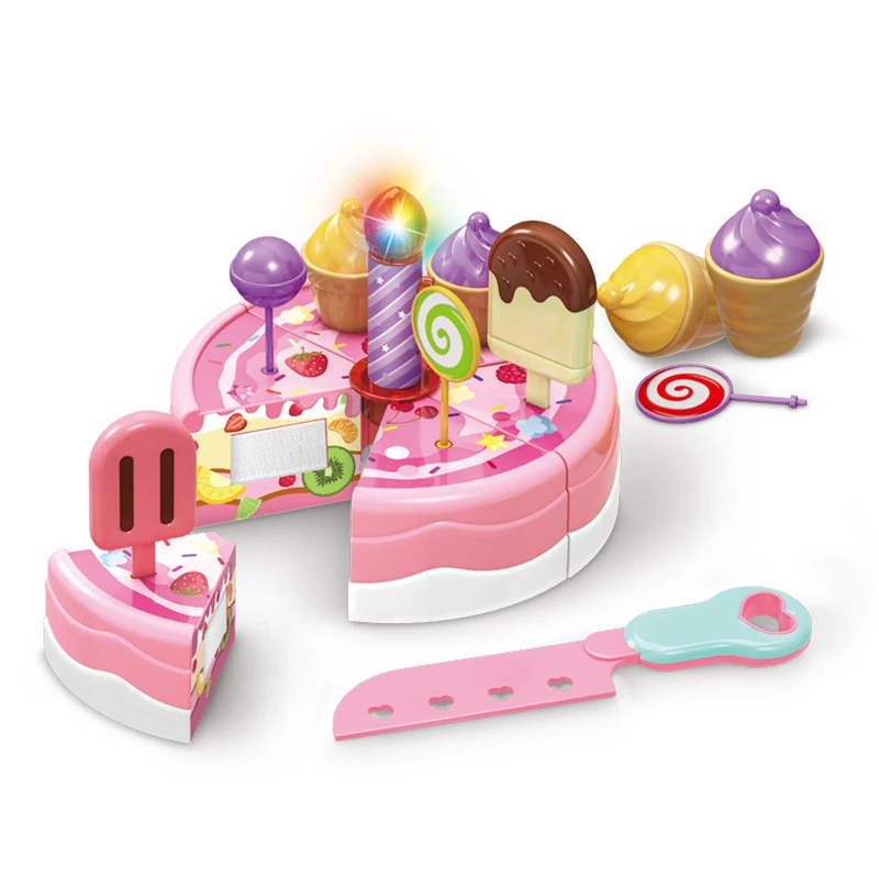 Детская игрушка в виде именинного торта, игрушечный торт, игрушка в виде именинного торта