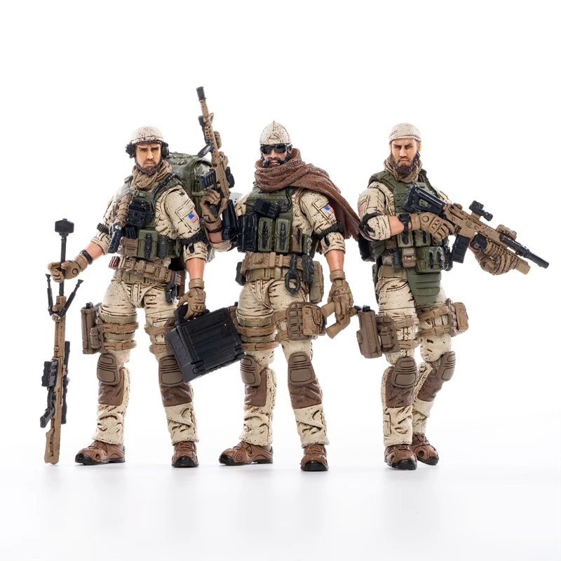 1/18 экшн-фигурки JOYTOY (3 шт./компл.) Коллекция классических моделей солдат армии США |