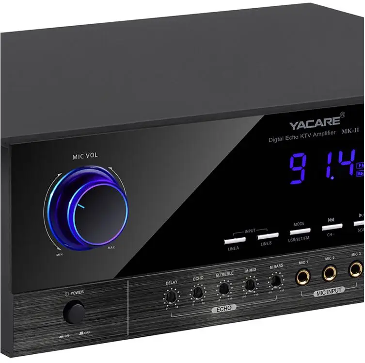 KM-800II домашний Bluetooth 5,0 караоке домашний мощный усилитель мощности KTV аудио поддержка USB sd-карта