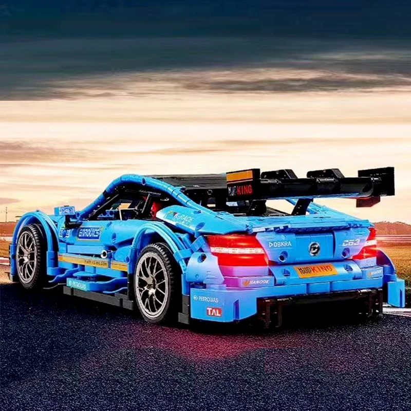 13073 Technic RC гоночный автомобиль AMG C63 DTM совместим с MOC-6687 6688 строительные блоки кирпичи приложение управления с светодиодный игрушки подарки